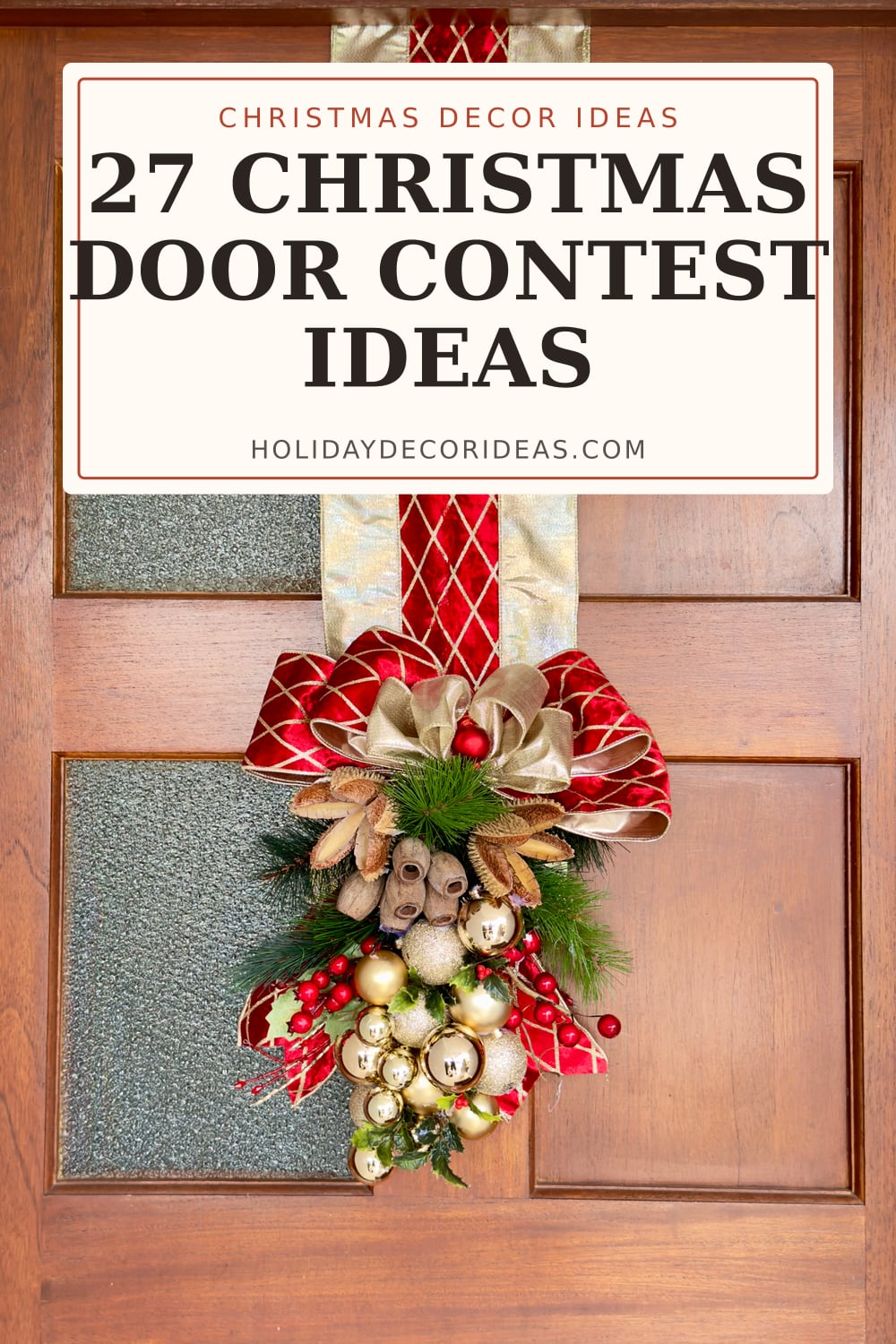27 Christmas Door Contest Ideas: pin image