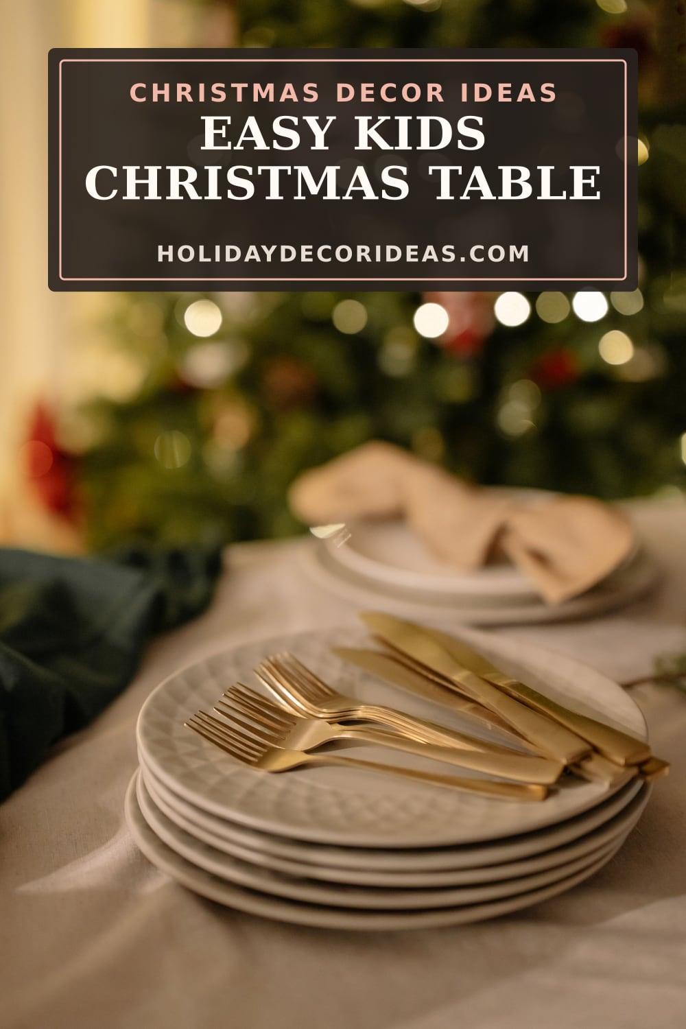 20 Christmas Table Ideas: Pinterest pin 5