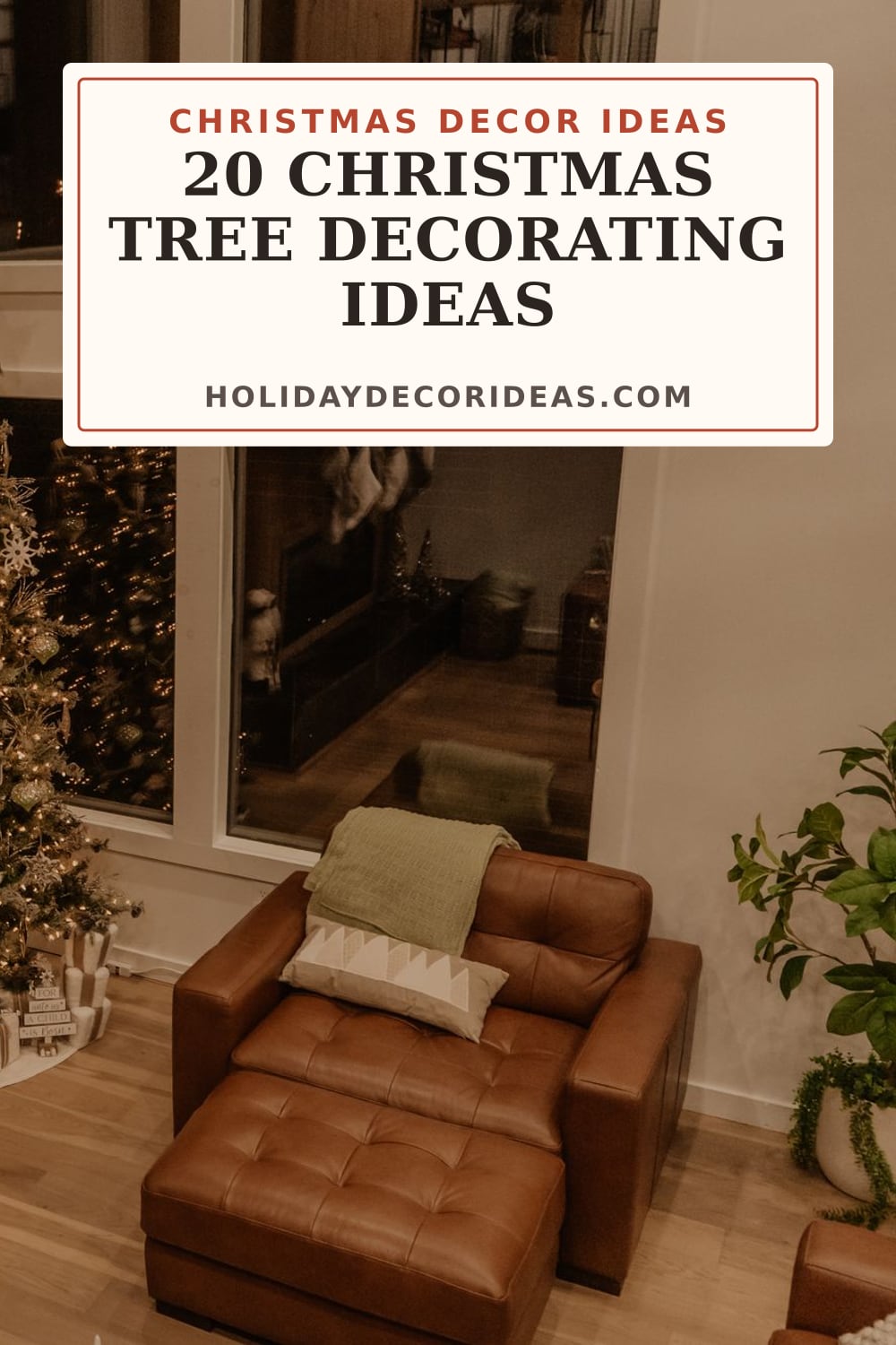 20 Christmas Tree Decorating Ideas: Pinterest pin 1