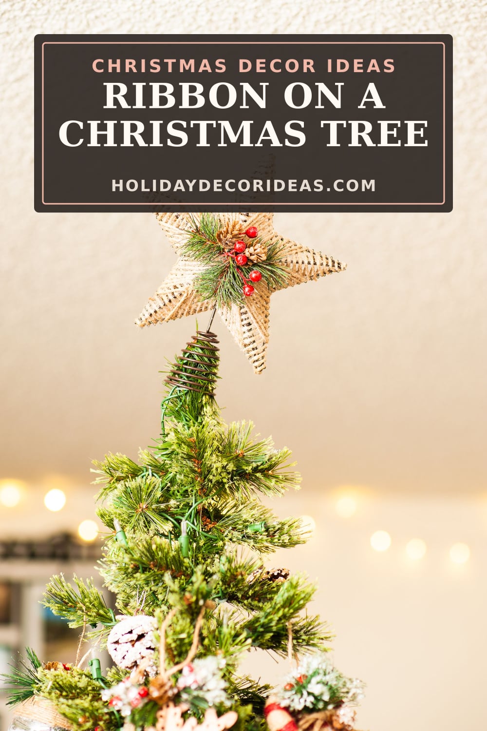 20 Christmas Tree Decorating Ideas: Pinterest pin 5