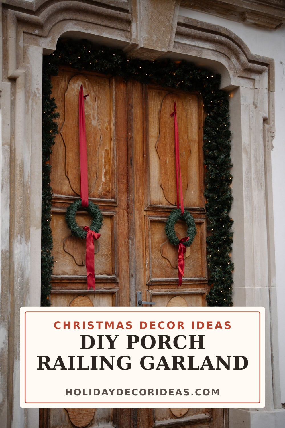 20 DIY Outdoor Christmas Ideas: Pinterest pin 2