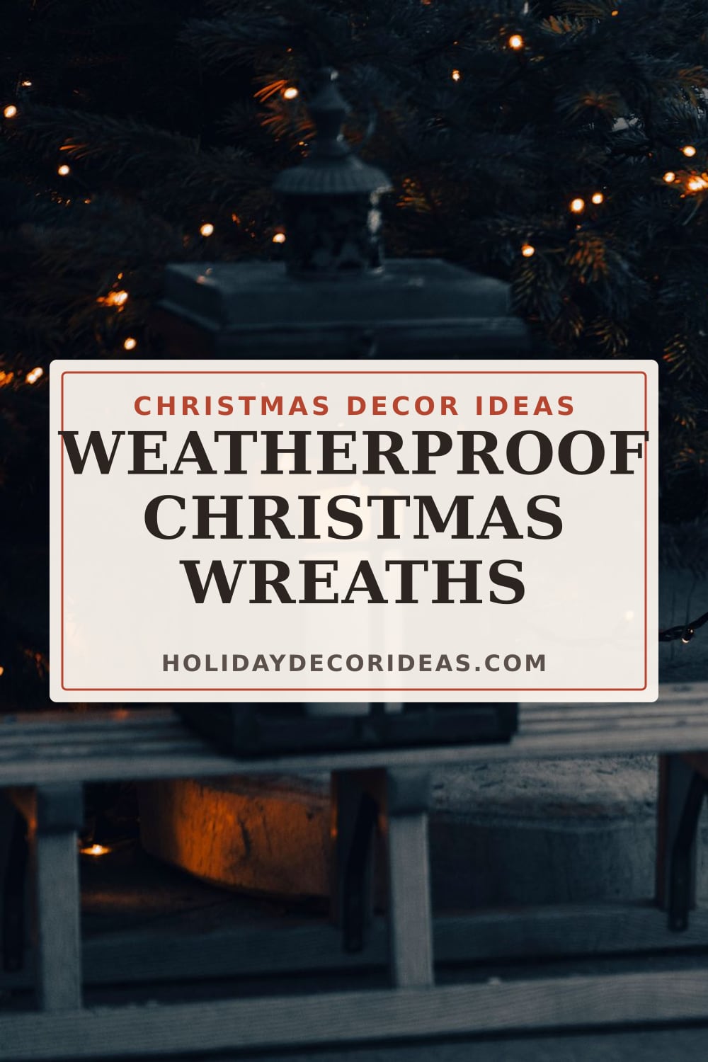 20 DIY Outdoor Christmas Ideas: Pinterest pin 3