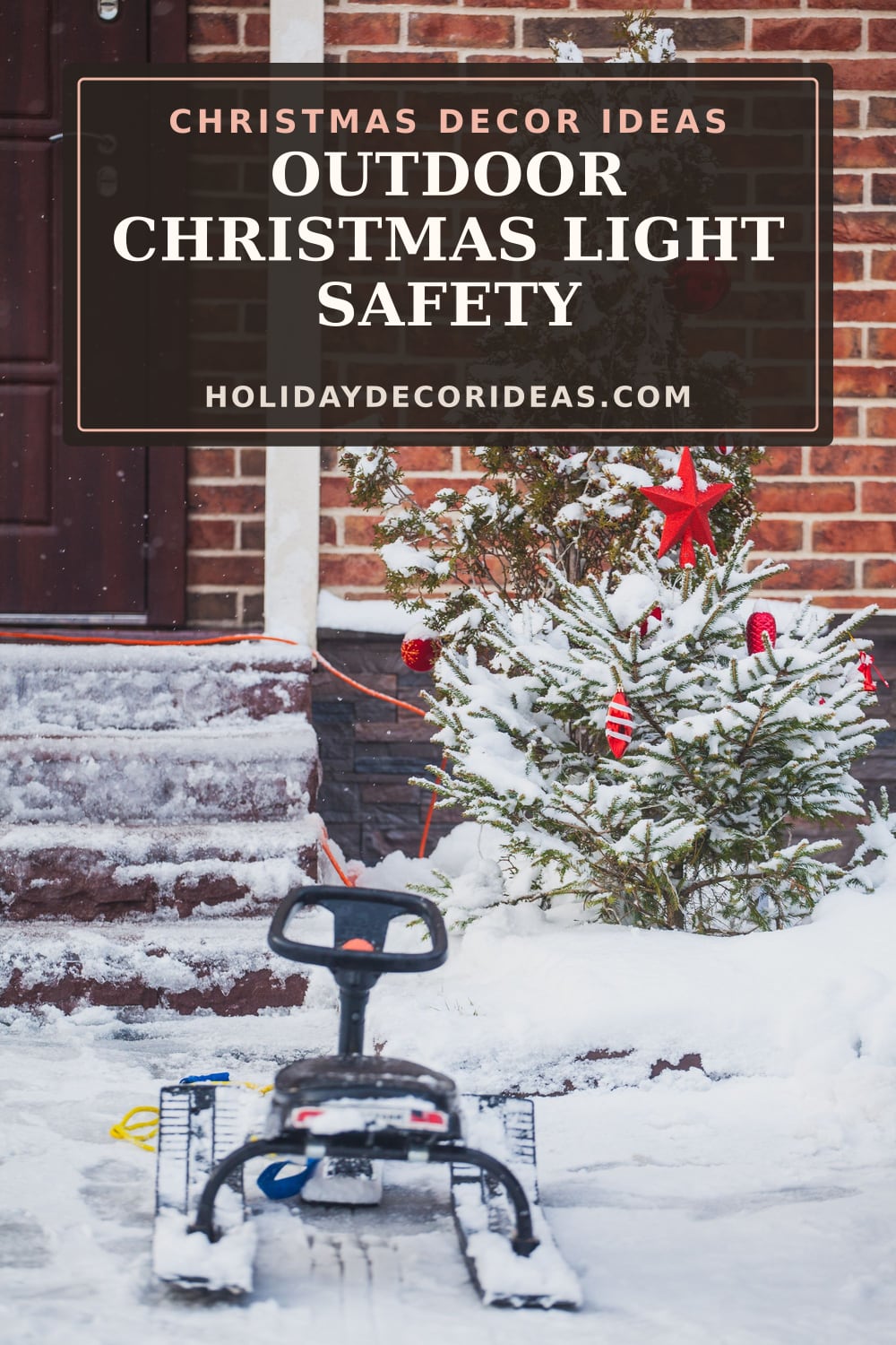 20 DIY Outdoor Christmas Ideas: Pinterest pin 5