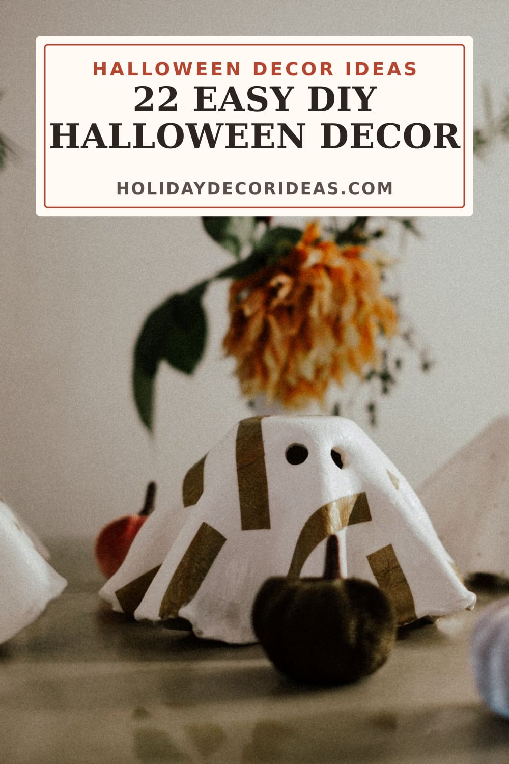 22 Easy DIY Halloween Decor: Pinterest pin 1