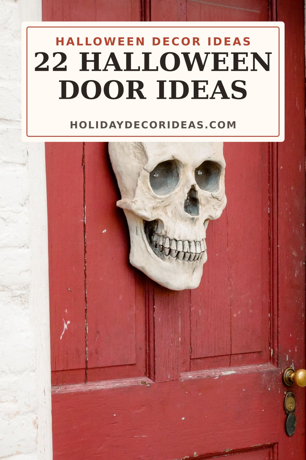 22 Halloween Door Ideas: Pinterest pin 1