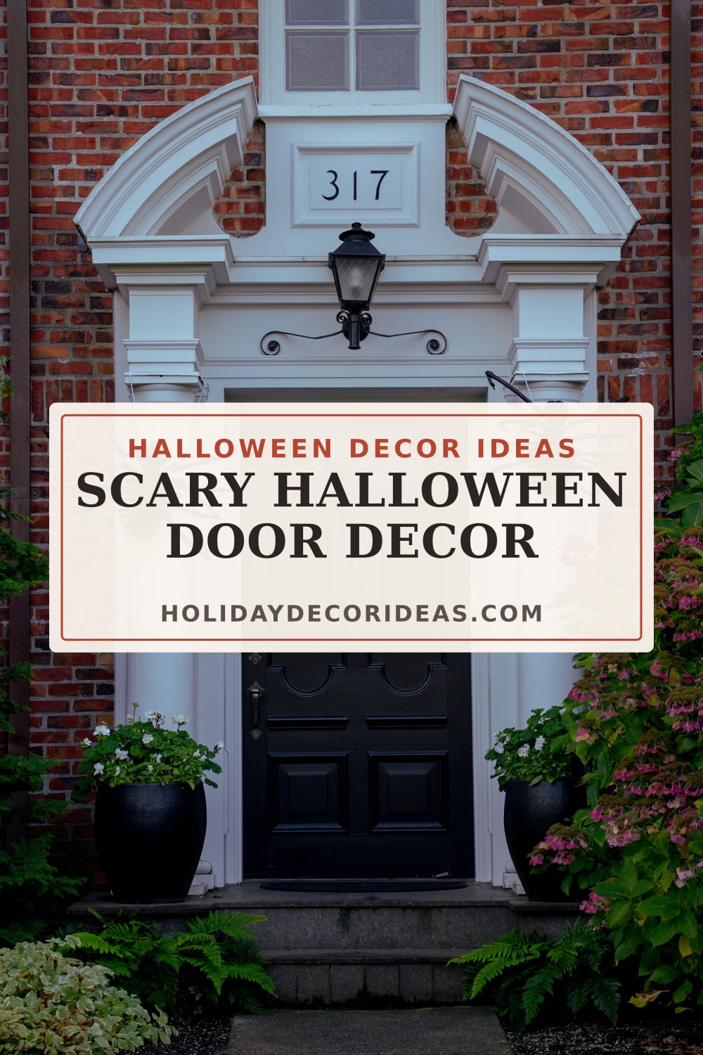 22 Halloween Door Ideas: Pinterest pin 3