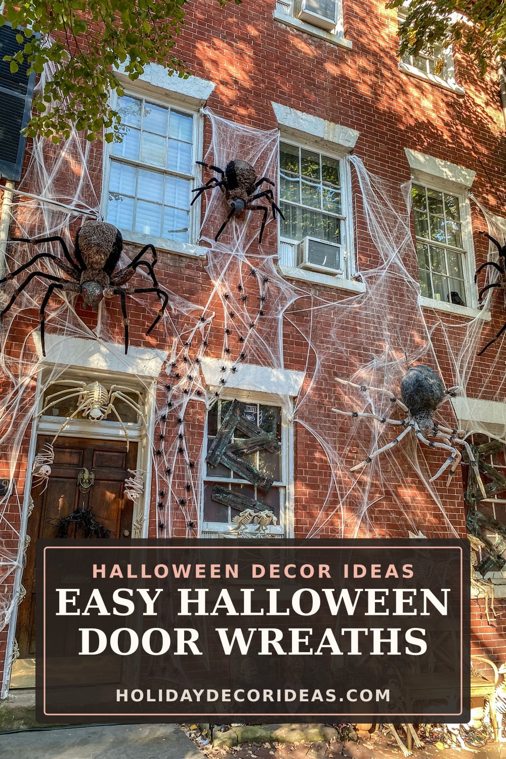 22 Halloween Door Ideas: Pinterest pin 4