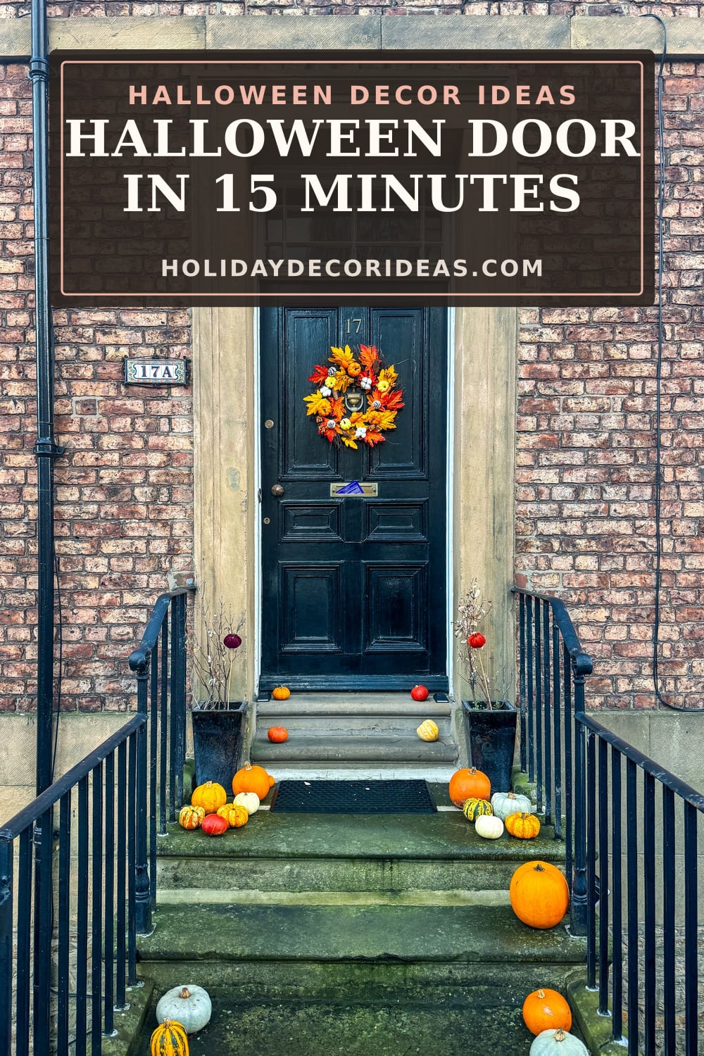22 Halloween Door Ideas: Pinterest pin 5