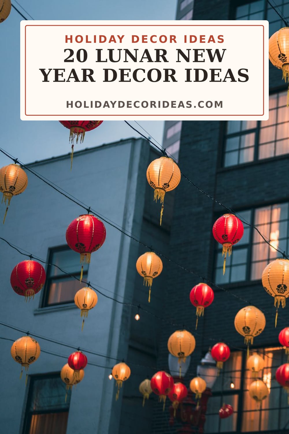 20 Lunar New Year Decor Ideas: Pinterest pin 1