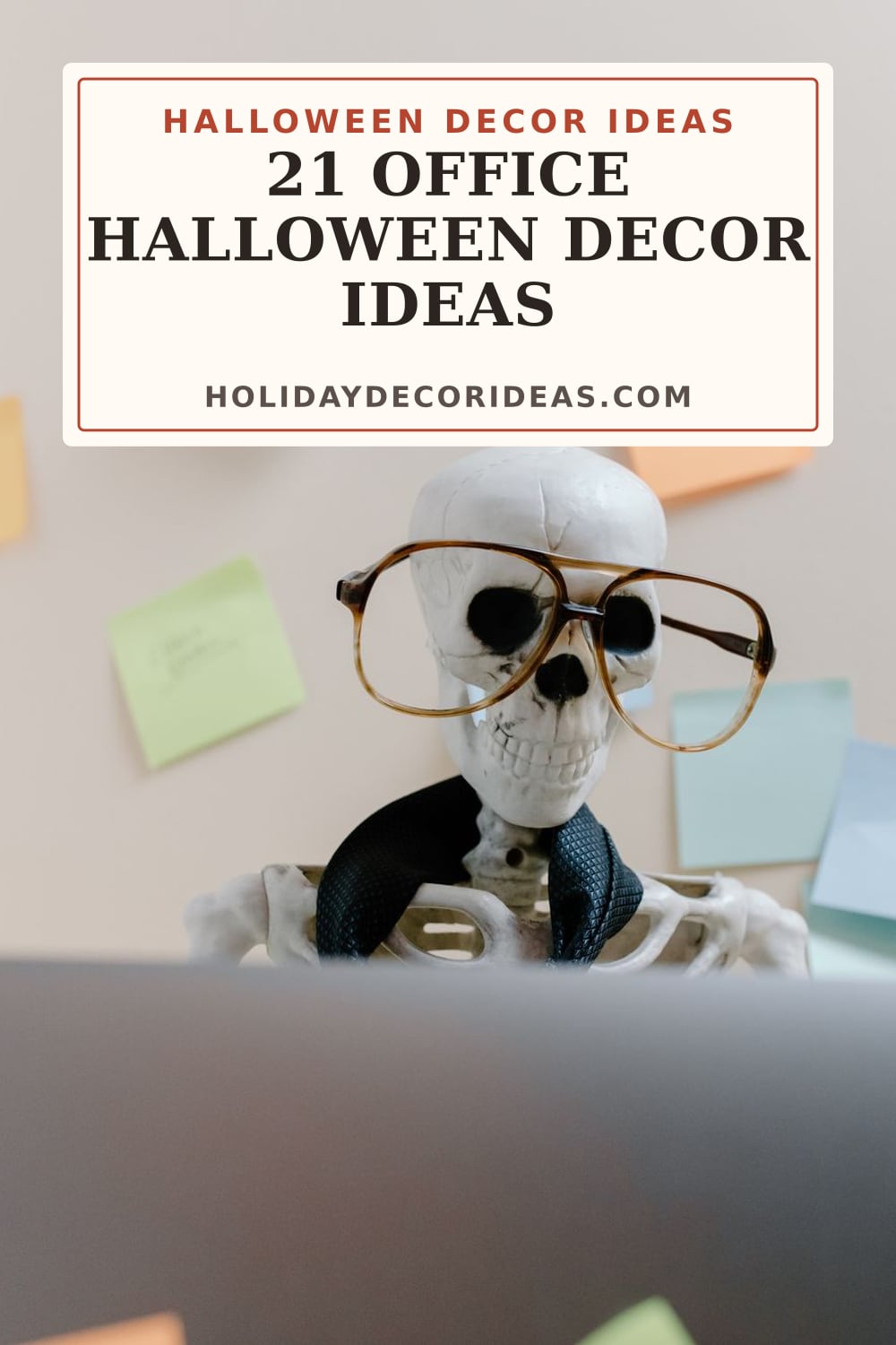 21 Office Halloween Decor Ideas: Pinterest pin 1