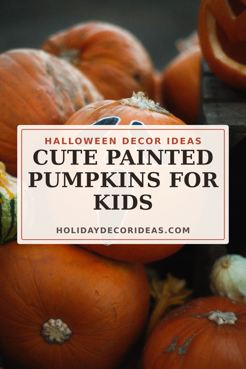 20 Painted Pumpkin Ideas: Pinterest pin 3