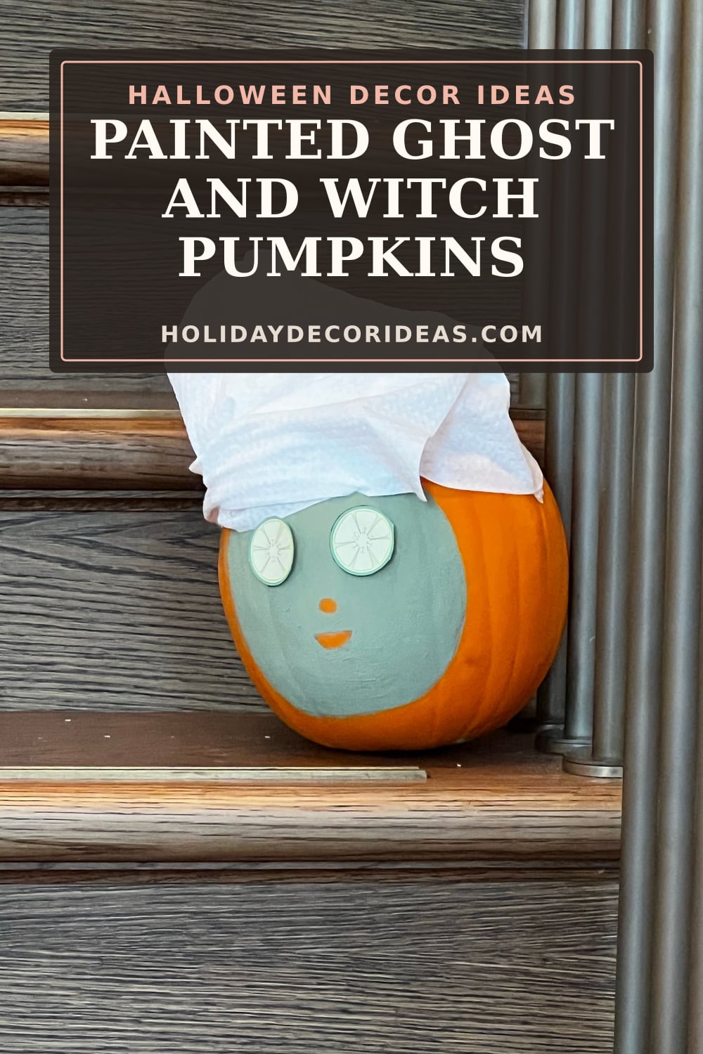 20 Painted Pumpkin Ideas: Pinterest pin 5
