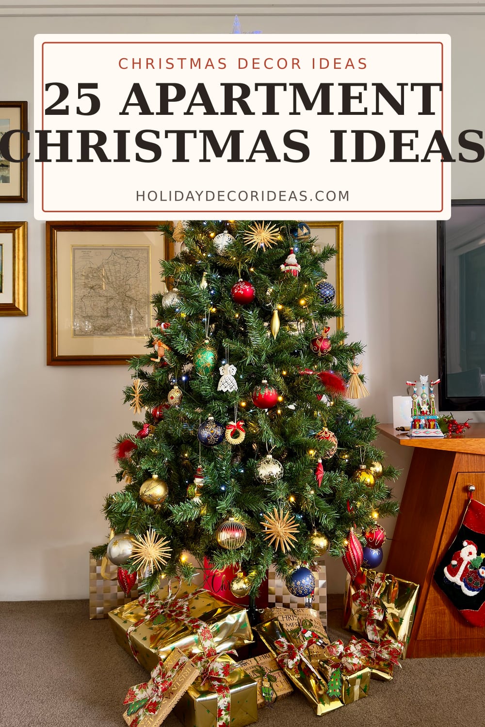 25 Apartment Christmas Ideas: pin image