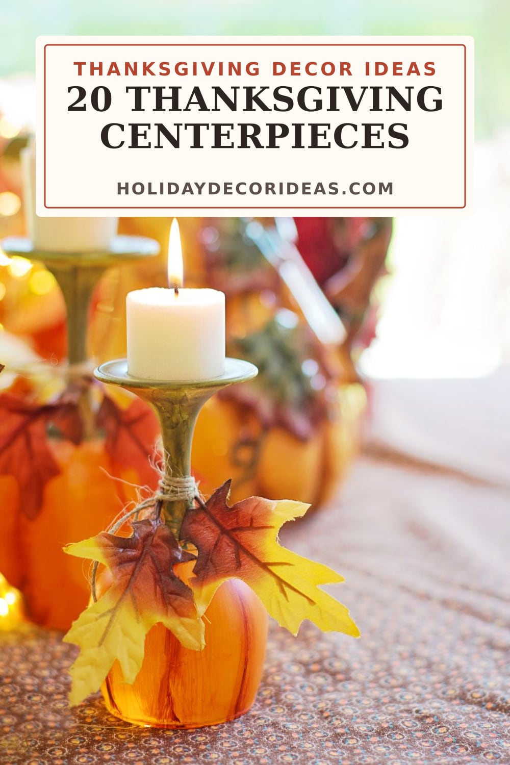 20 Thanksgiving Centerpieces: Pinterest pin 1