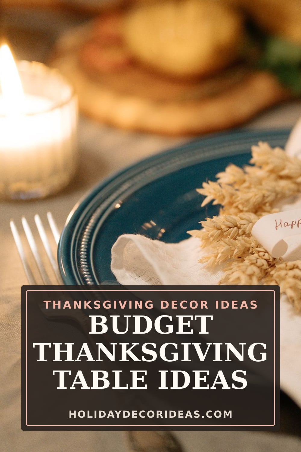 22 Thanksgiving Table Ideas: Pinterest pin 4